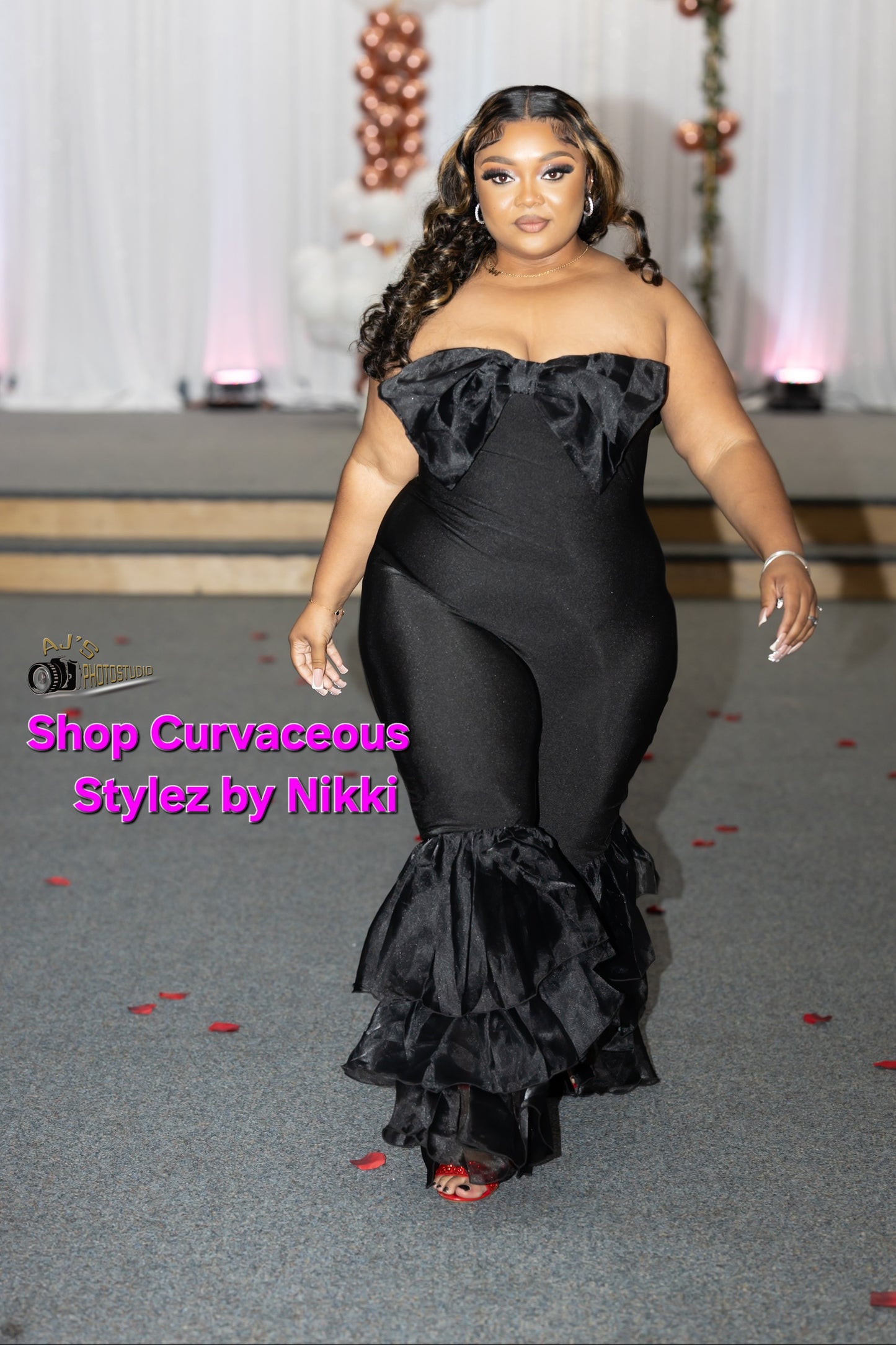 Hollywood" Black Jumpsuit