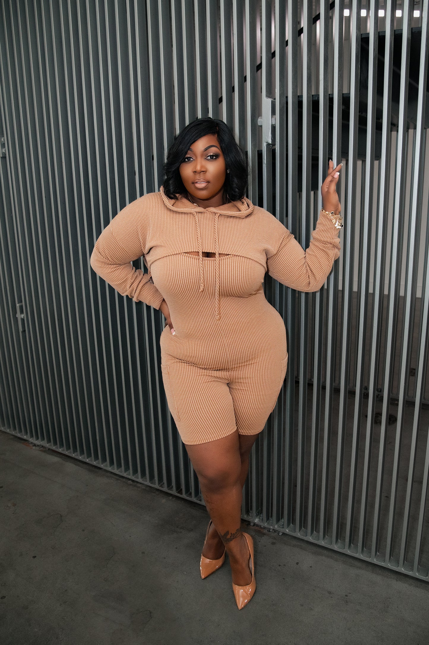 Coco" Romper Hoodie set