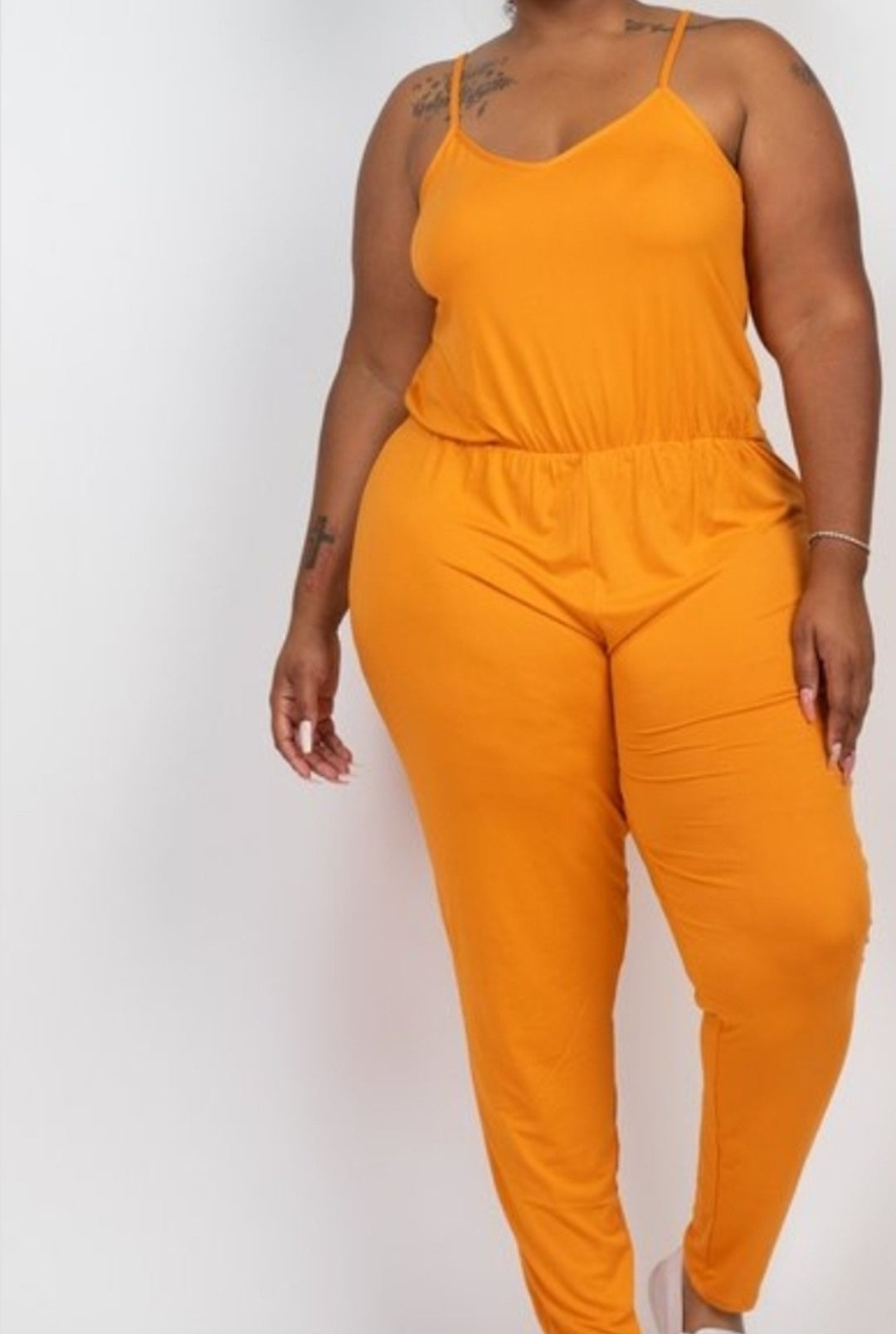 "Just Chillin " Jumpsuit ( Tomato cream)