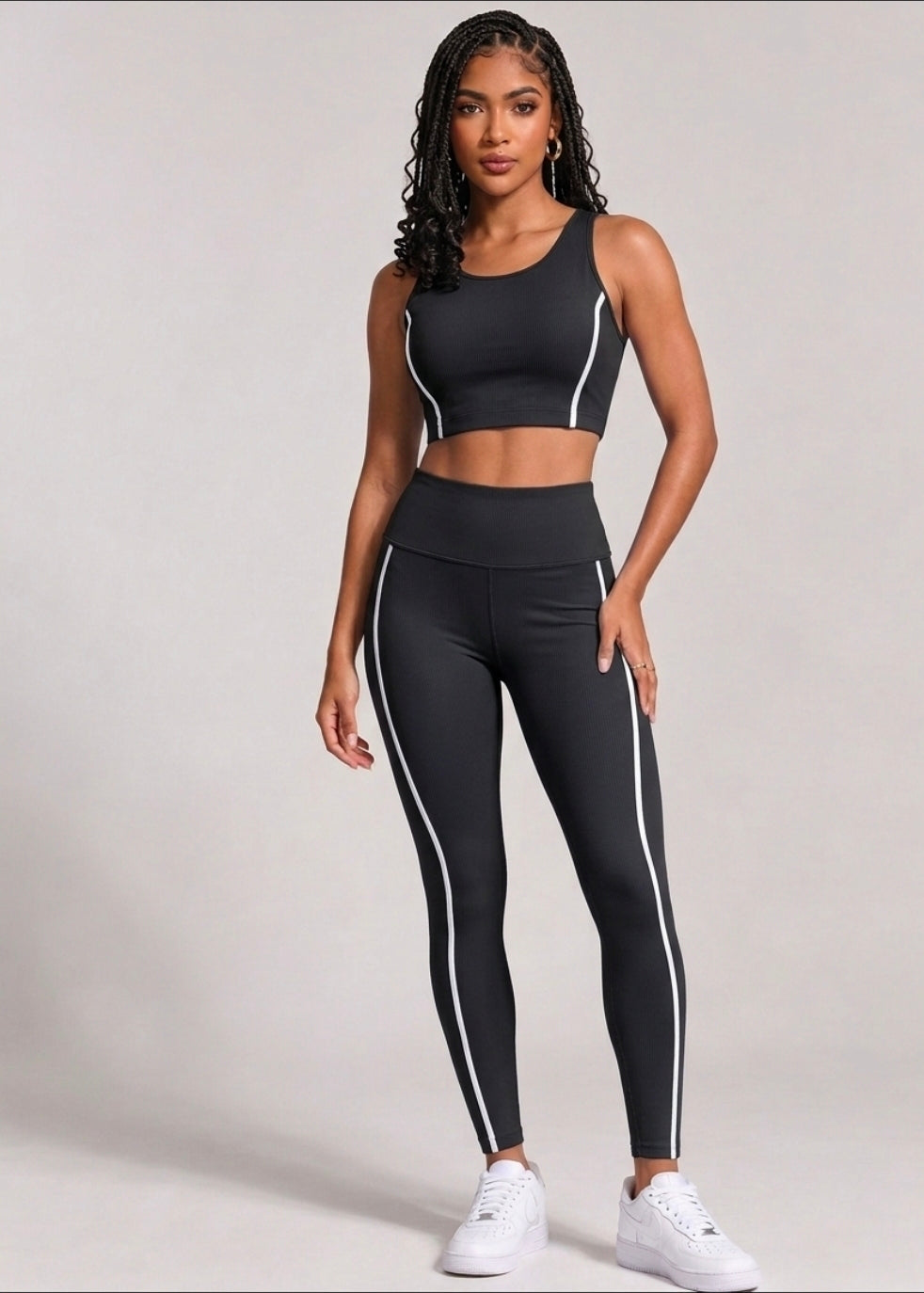 Dlyla two-piece set ( Black)