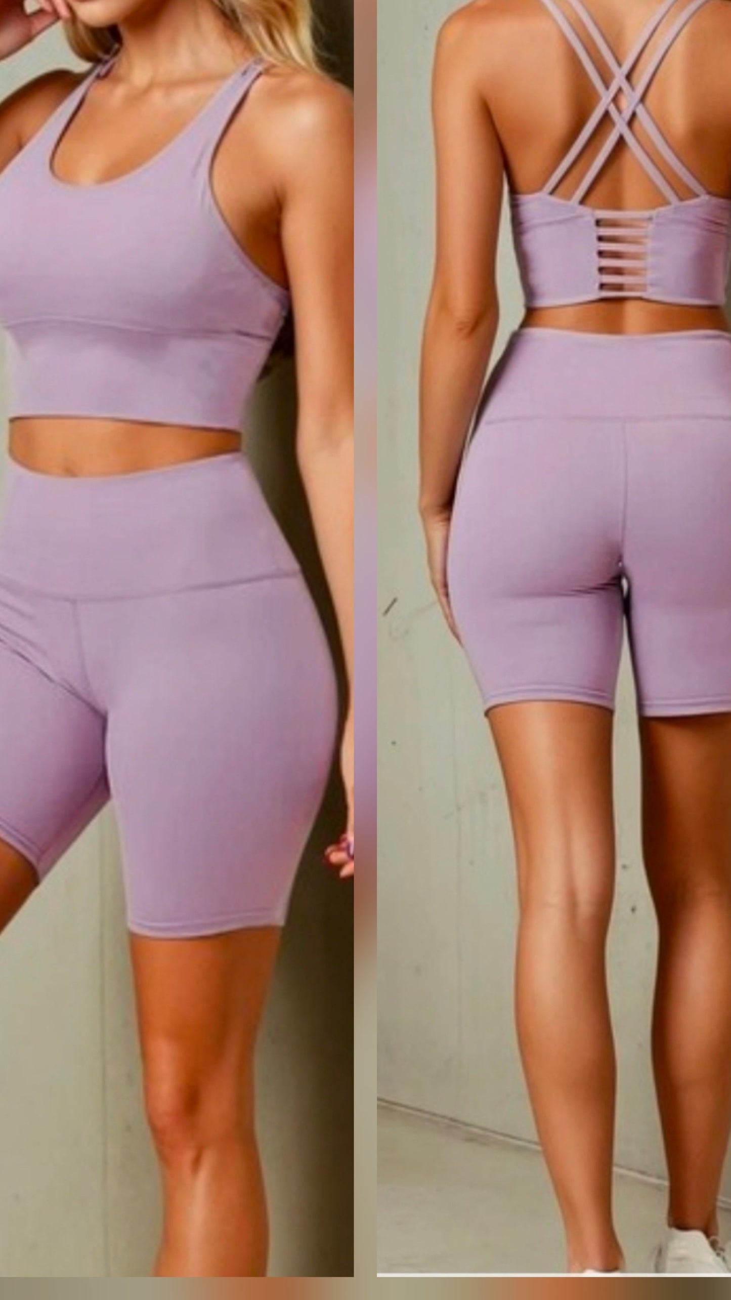 Royalty " biker short set