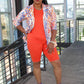 Chill days, orange biker set