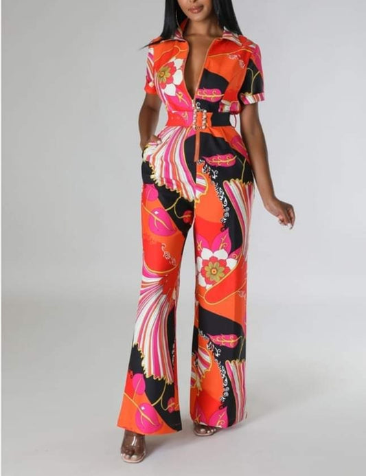 Rave" multi-color jumpsuit