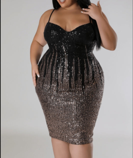 Melanin Queen " Sequin dress