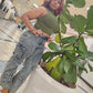 Flirtous " cargo jeans* stonewash/ green