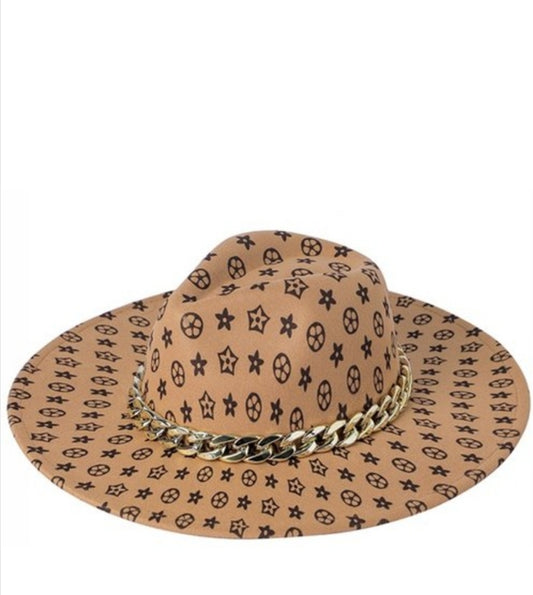 Monogram Fedora hat