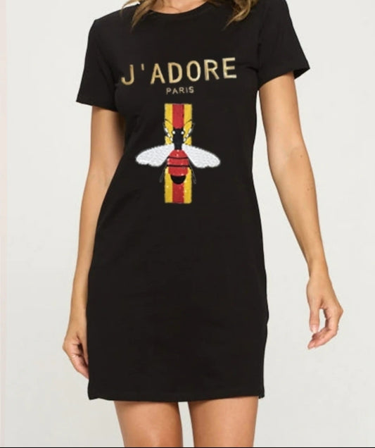 Queen bee t-shirt dress