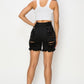 Kissy " black  distressed shorts ( Junior sizes)